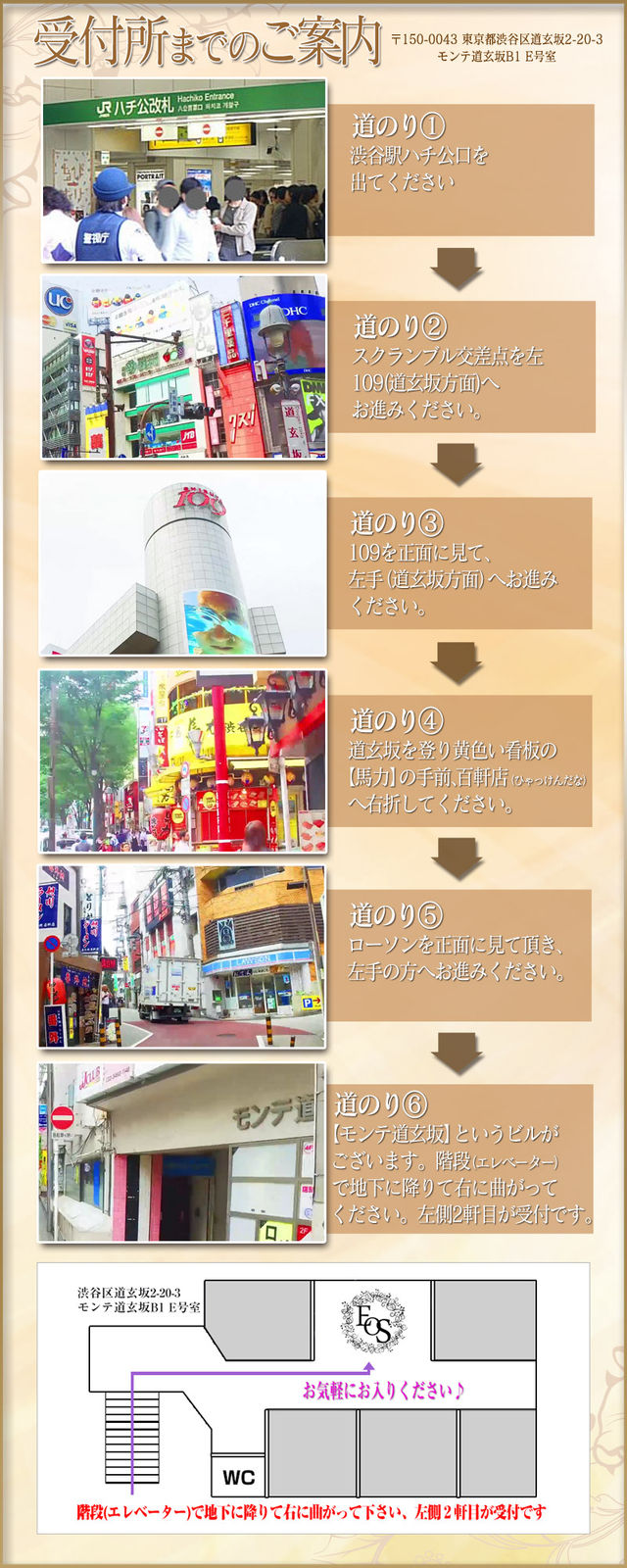渋谷受付